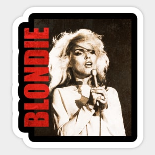 TEXTURE ART- Blondie - Retro Aesthetic Fan Art 1 Sticker